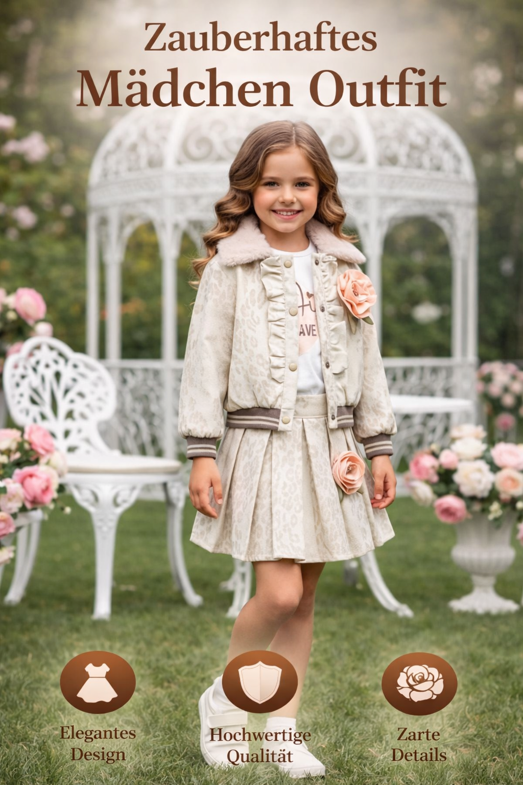 Elegantes Mädchen-Outfit – 3-teilig 