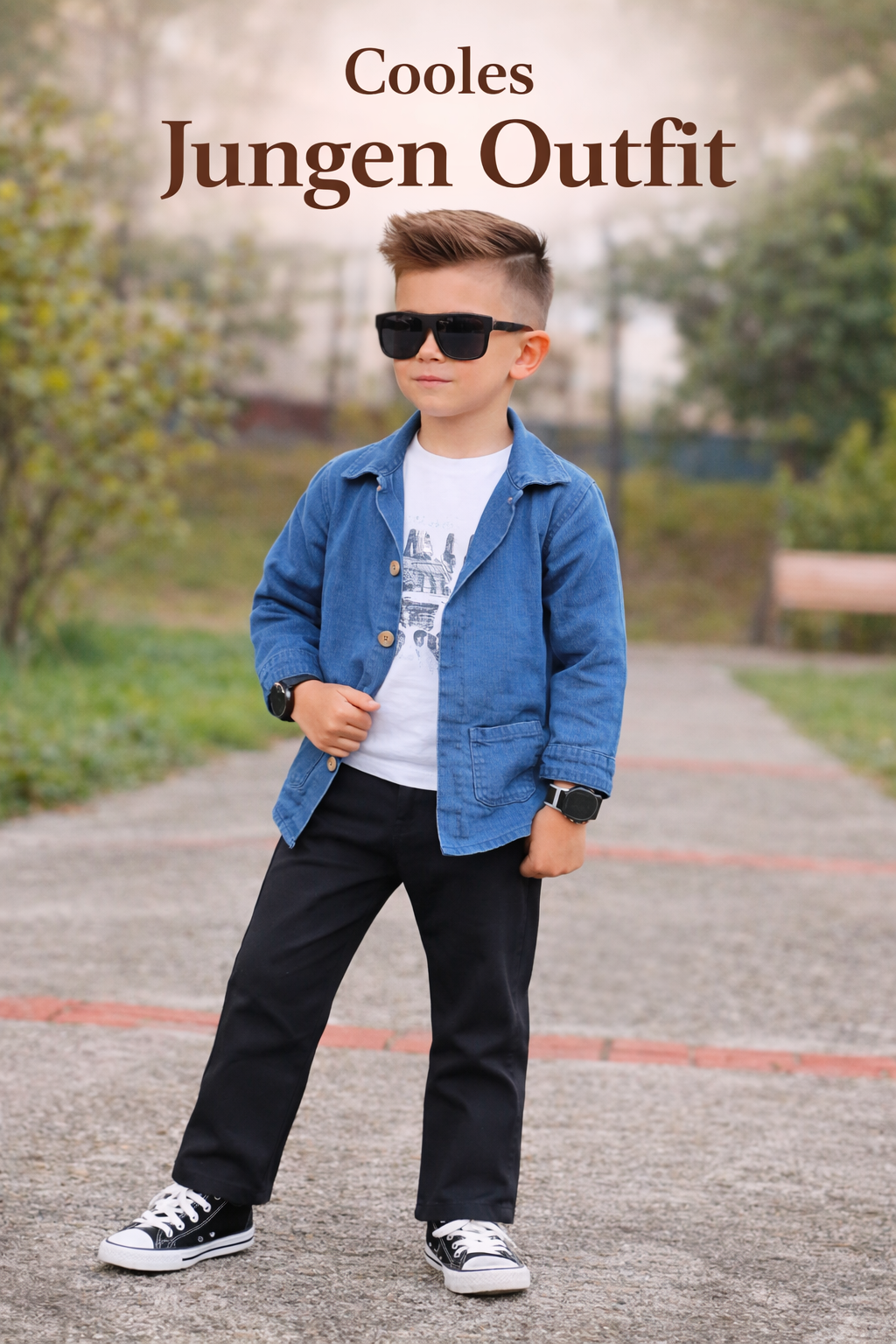 Stylisches Kinder -Outfit -3 teilig
